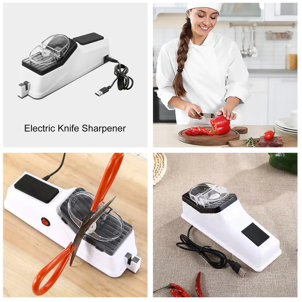 Knife Sharpeners For Kitchen Knives Professional Knife Sharpener For Home Kitchen Tools For 5 Seconds Quick Sharpening & Qme