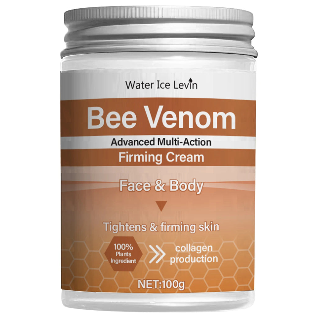 Bee Venom Firming Abdominal Cream - Plant-Based, Moisturizing and Hydrating, Contains Hyaluronic Acid, Suitable for All Skin Types, Gentle on Sensitive Skin, Turmeric Skincare Qme One Bottle 100g