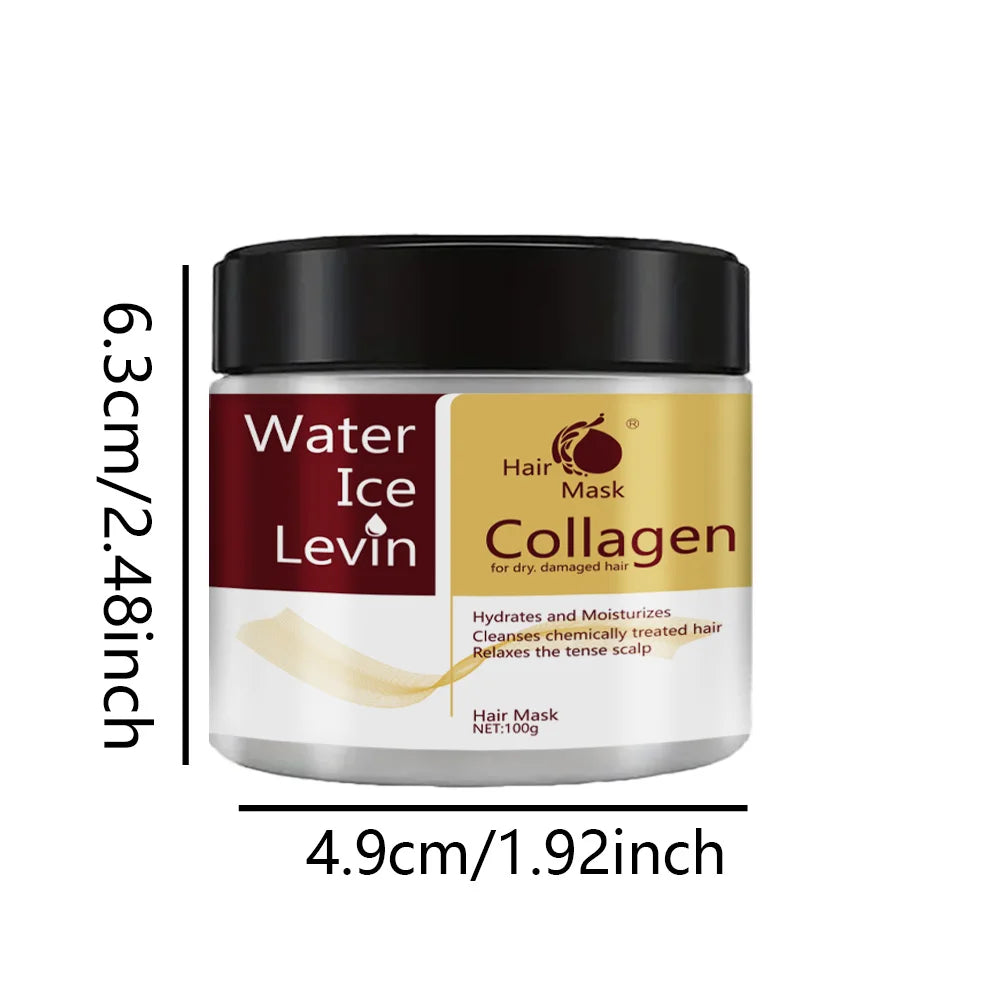 Collagen Keratin Hair Mask Dual Oil Control Moisturizer Conditioner Soft Smooth Frizz Damaged Repair Revitalize Hair Care Qme
