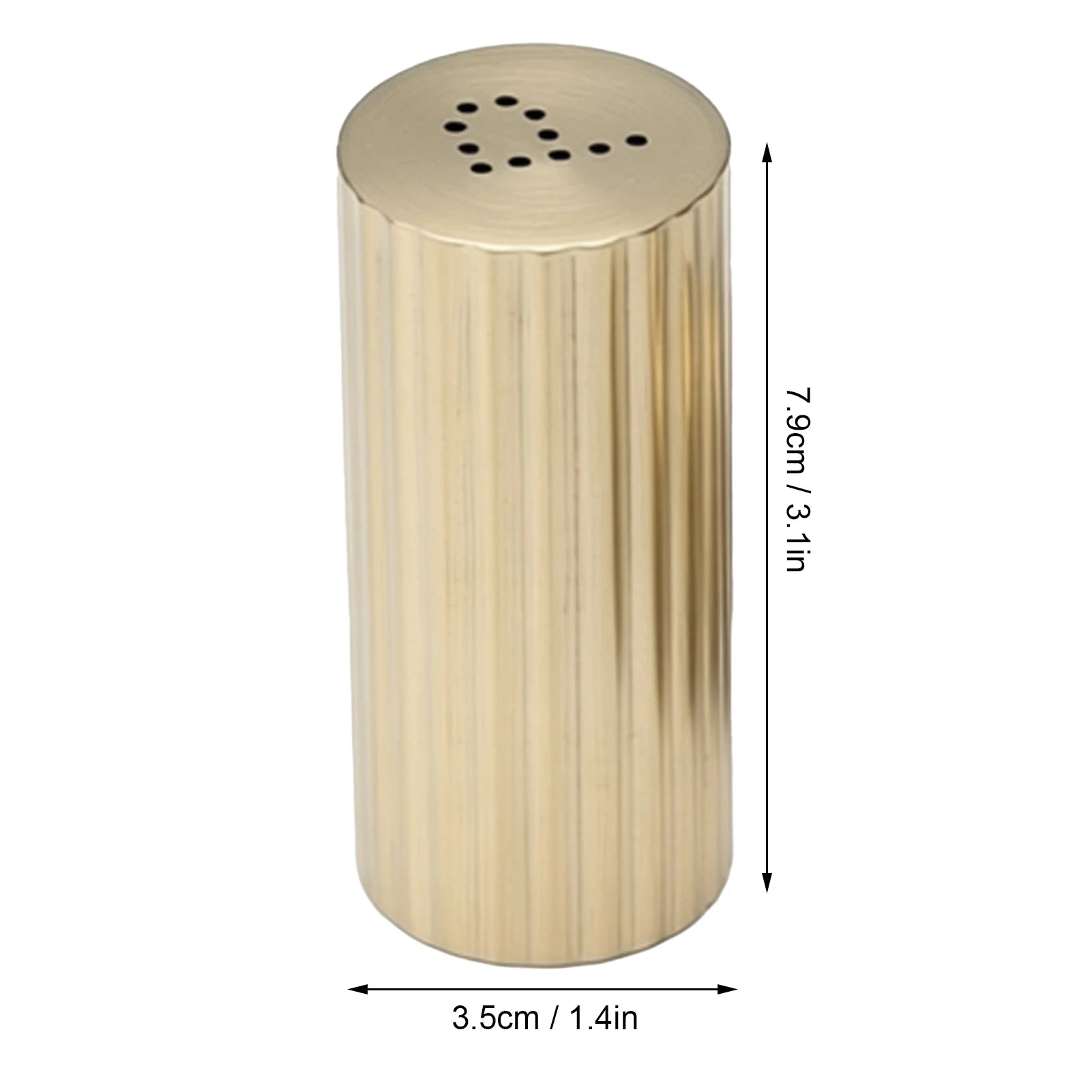2Pcs Seasoning Shakers Multifunctional 304 Stainless Steel Seasonings Dispensers for Salt Chili Powder Powdered Sugar Qme