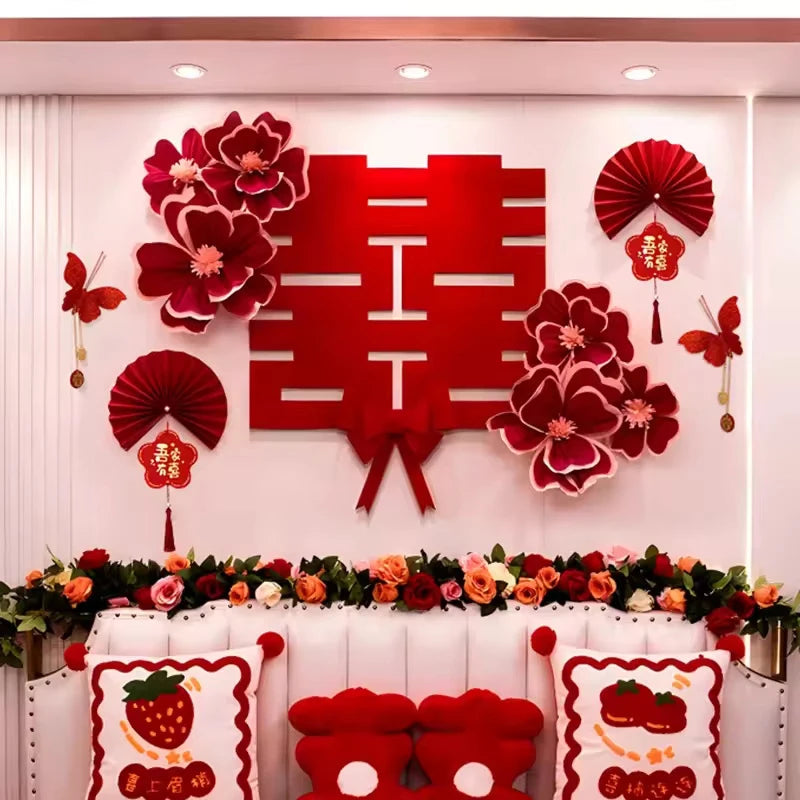 2026 Chinese New Year Decoraitons Chinese Wedding Flower Decoraitons Wedding Room Decoraitons Valentine's Day Gift Decor Qme