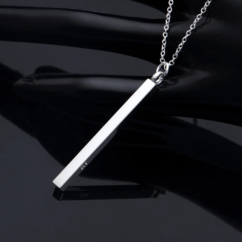 Trending 925 Sterling Silver Pretty Geometry Pendant Necklace for Women Charms Gifts Party Fashion Brands Jewelry Qme