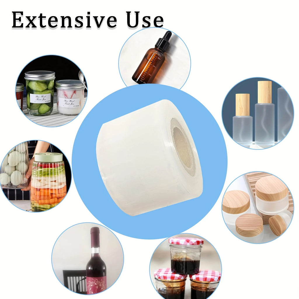 Mini Stretch Wrap Film, Clear Plastic Shrink Wrap for Wine Bottles, Pallet Wrapping & Household Use Qme