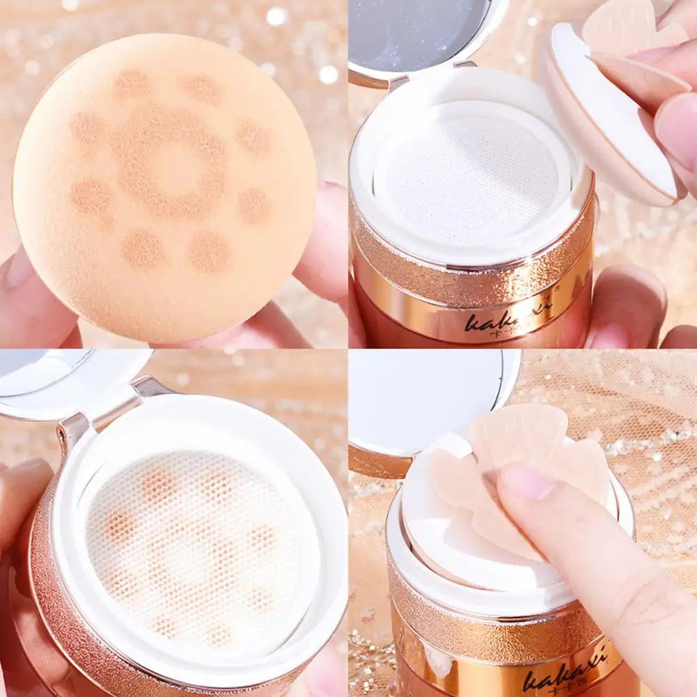 Butterfly Cushion BB Cream,Moisturizing Concealer Makeup Base BB Liquid Foundation,Butterfly Air Cushion Powder Puff CC Cream Qme