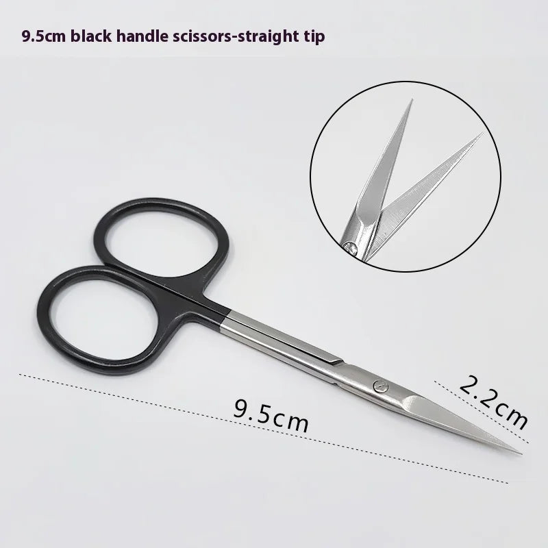 Gold Handle Scissors Ophthalmology Shears Double Eyelids Rapid Qme e