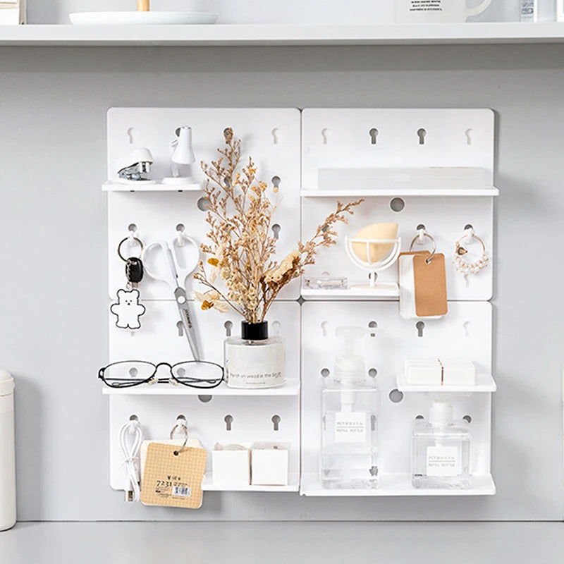 Pegboard Combination Kit, Pegboards and Accessories Modular Hanging for Wall Organizer, Crafts Organization Ornaments Display Qme