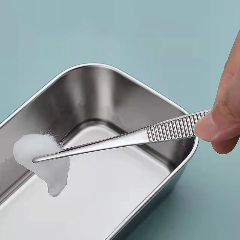 Stainless Multifuctional Steel Elbow Tweezers Aquarium Clip Long Qme