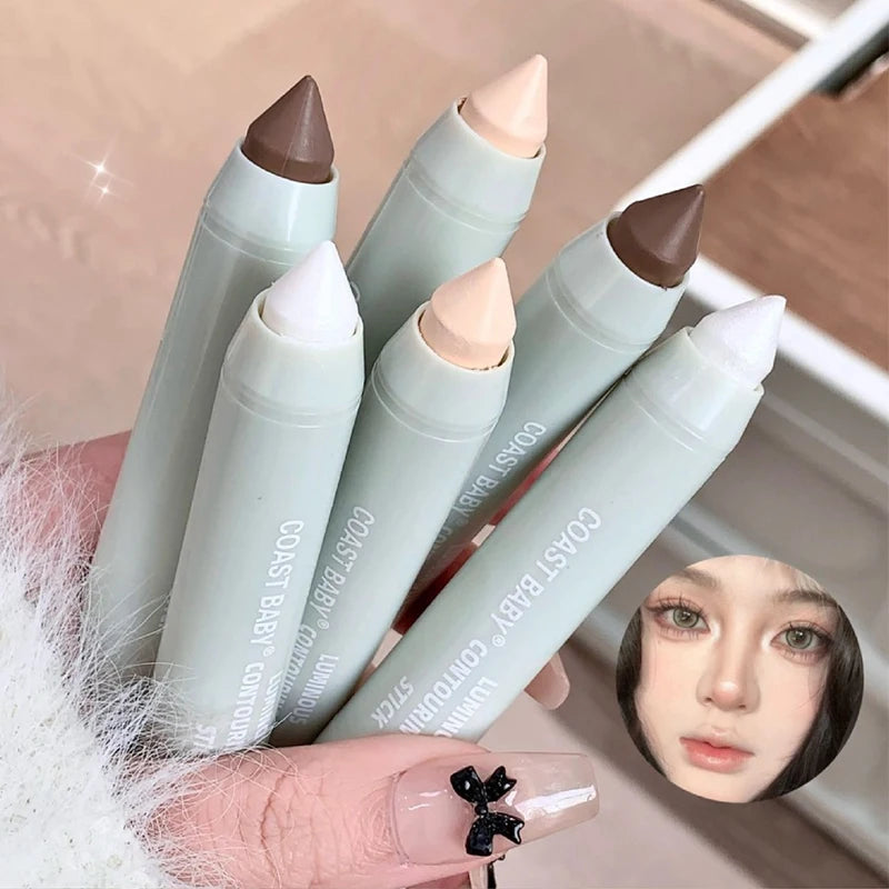 3D Contour Stick Highlighter Makeup Waterproof Long Lasting Stereo Qme