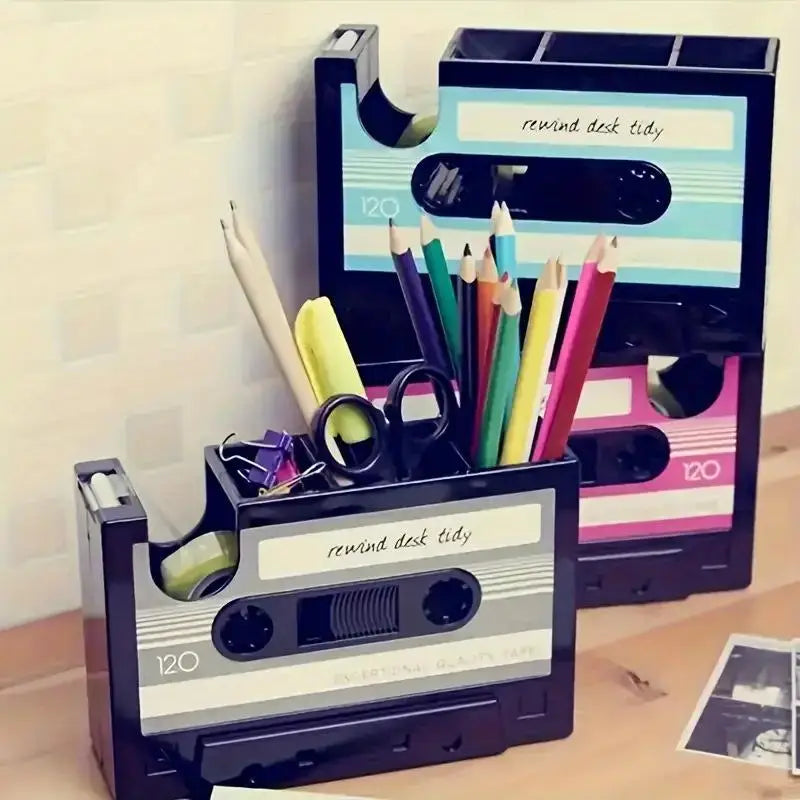 1 Multifunctional Pen Holder Creative Office Desk Stationery Qme