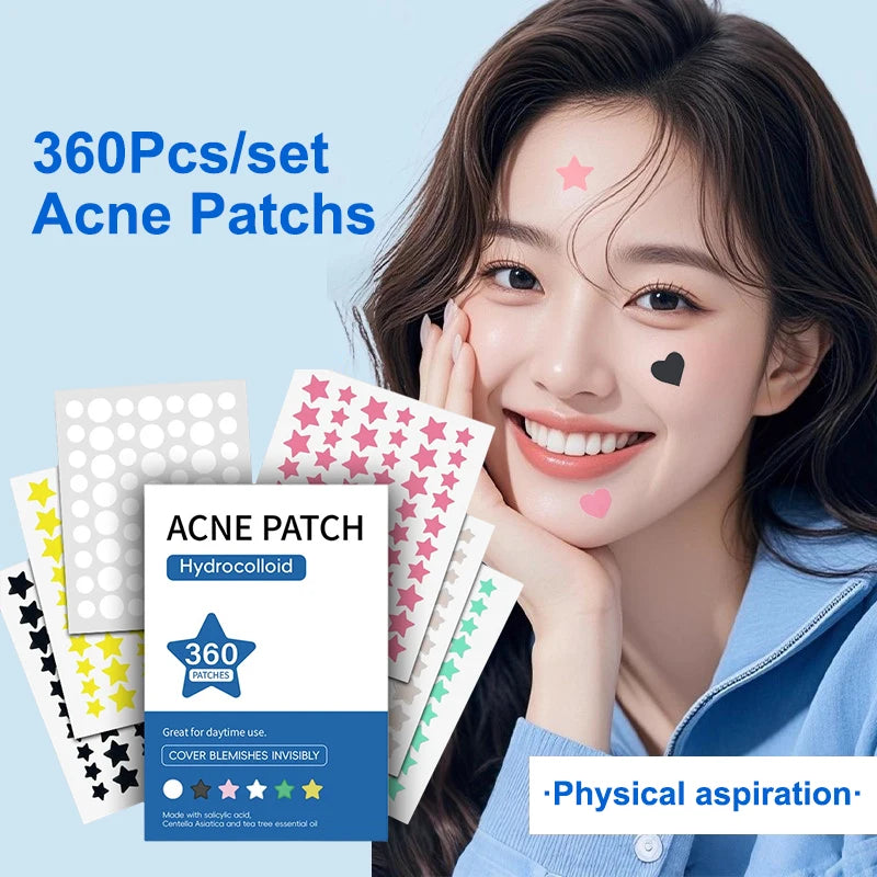 Colorful Hydrocolloid Acne Patches Invisible Anti-blemish Spot Qme