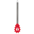 Spaghetti Spoon 13 Inch Silicone Spaghetti Fork Heat Resistant Noodle Spoon Qme Red