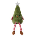 Xmas Soft Doll Ornament Lovely Plush Tree Figurine Festive Table Qme green 30cm 0
