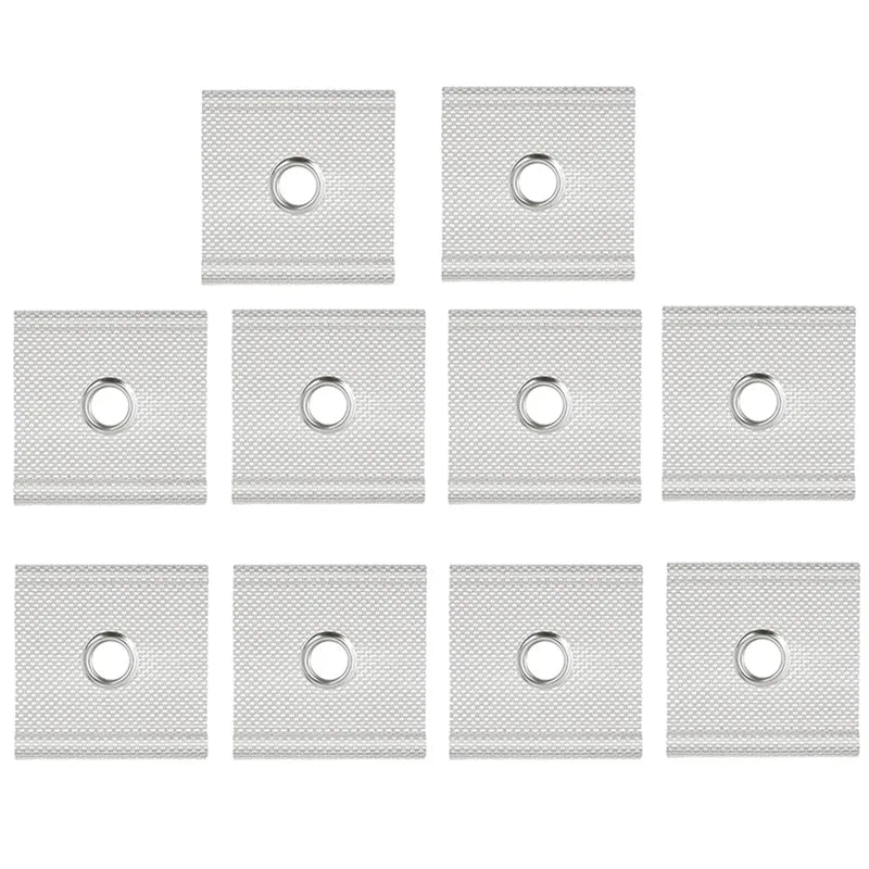 6-12PCS RV Camping Awning Hooks Clips Stainless Steel Sunshade Rail Hook RV Tent Hangers Sunshade Hook Clips Camper accessories Qme Whtie 10pcs
