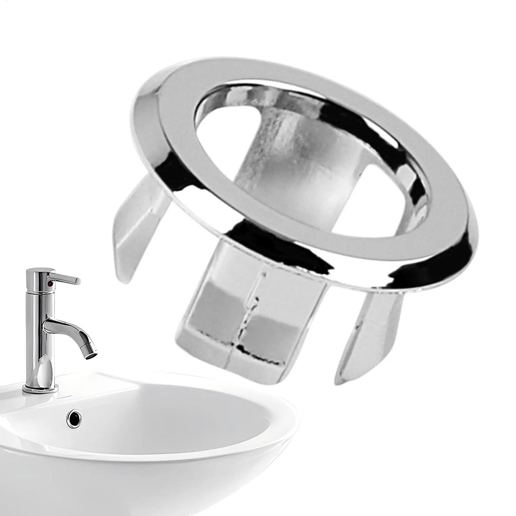 1PC Sink Overflow Cap Sink Basin Overflow Trim Ring 22-24mm Double Layer Vanity Sink Overflow Cap For Kitchen Sink Qme