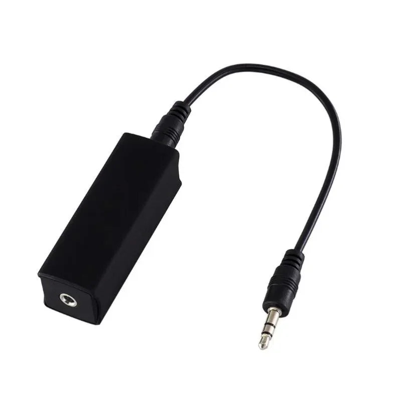 3.5mm Audio Aux Cable Anti-interference Ground Loop Noise Filter Isolator Eliminate Cancelling for Home Stereo Car Audio System Qme