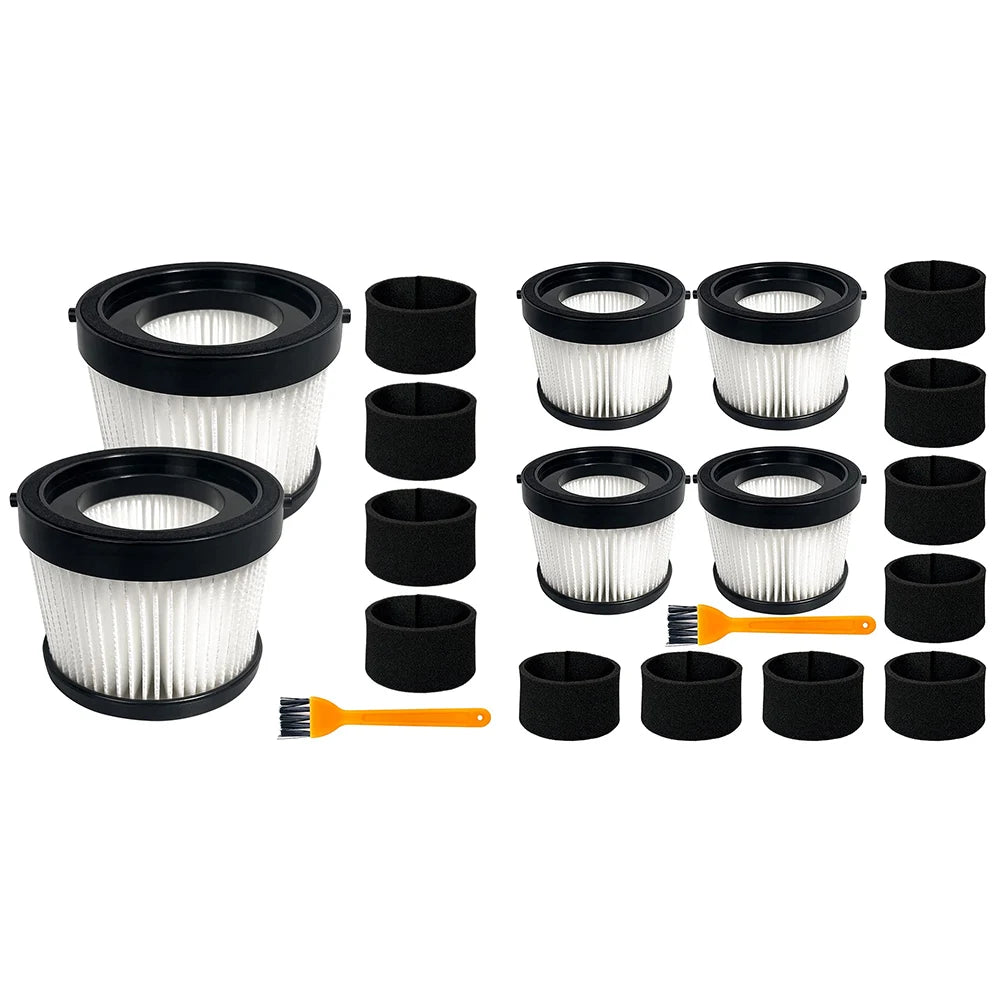2/4pcs Filter Foam Sleeve Filters Brush For DEWALT DCV5011H DCV501HB Series Cordless Handheld Vacuum Cleaner Qme
