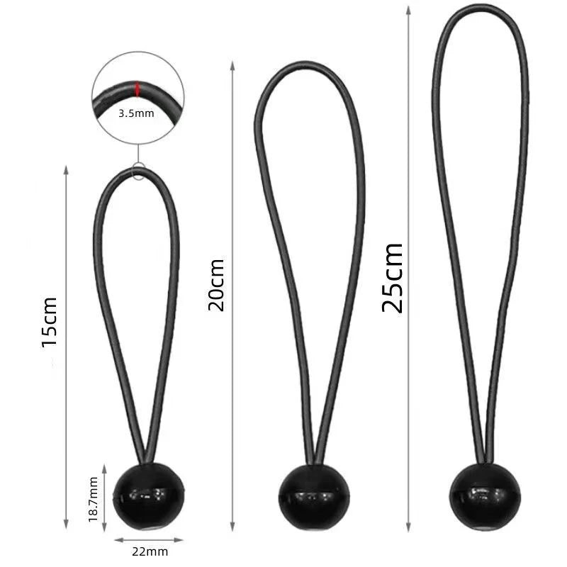 Bungee Ball Tarps Canvas Tarpaulin Flagpole Ties Cord Ends Elastic Qme