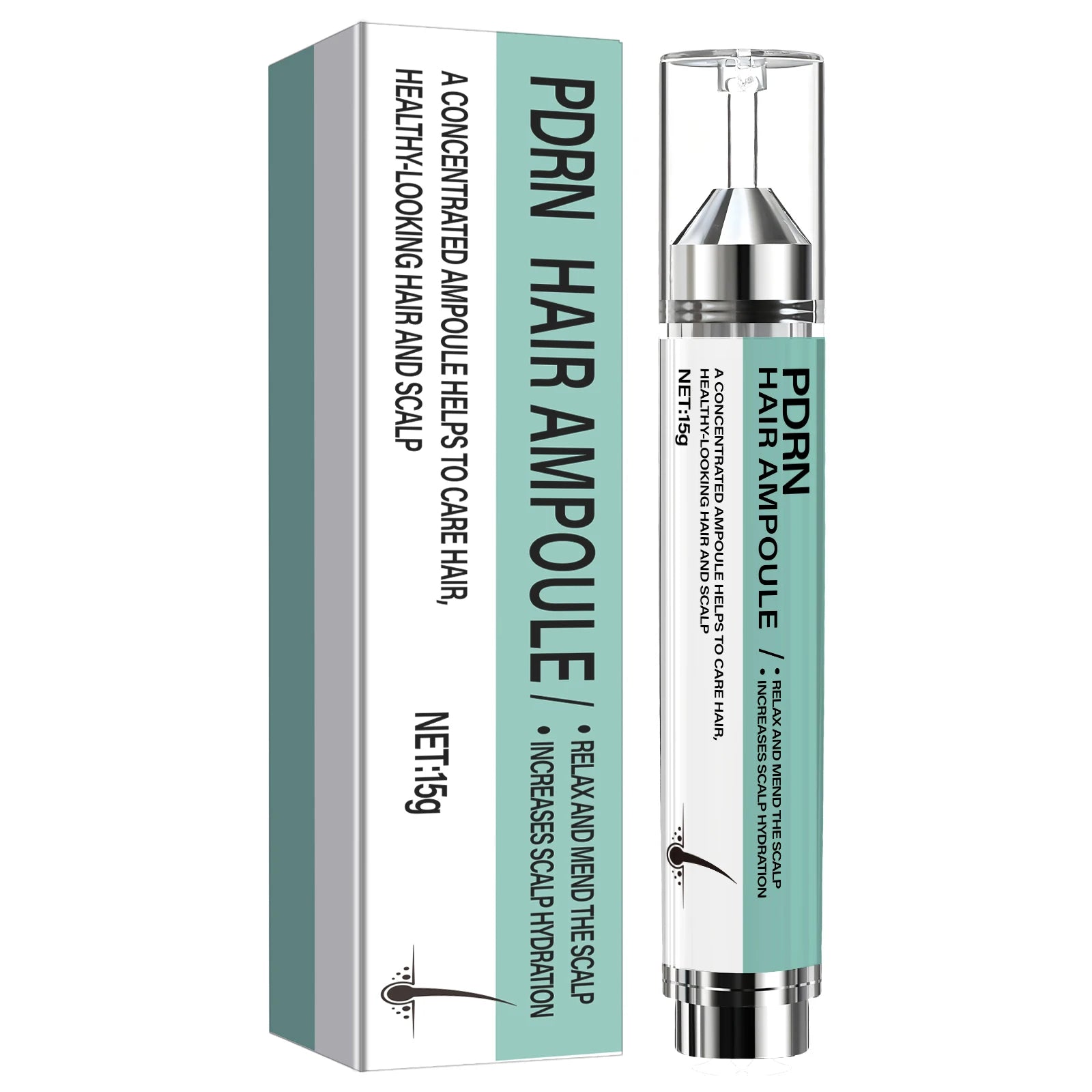 Hair Ampoule with Keratin & Biotin, Deeply Moisturizes & Repairs Hair, Increases Scalp Hydration for Healthy-Looking Hair. Qme Nourishing