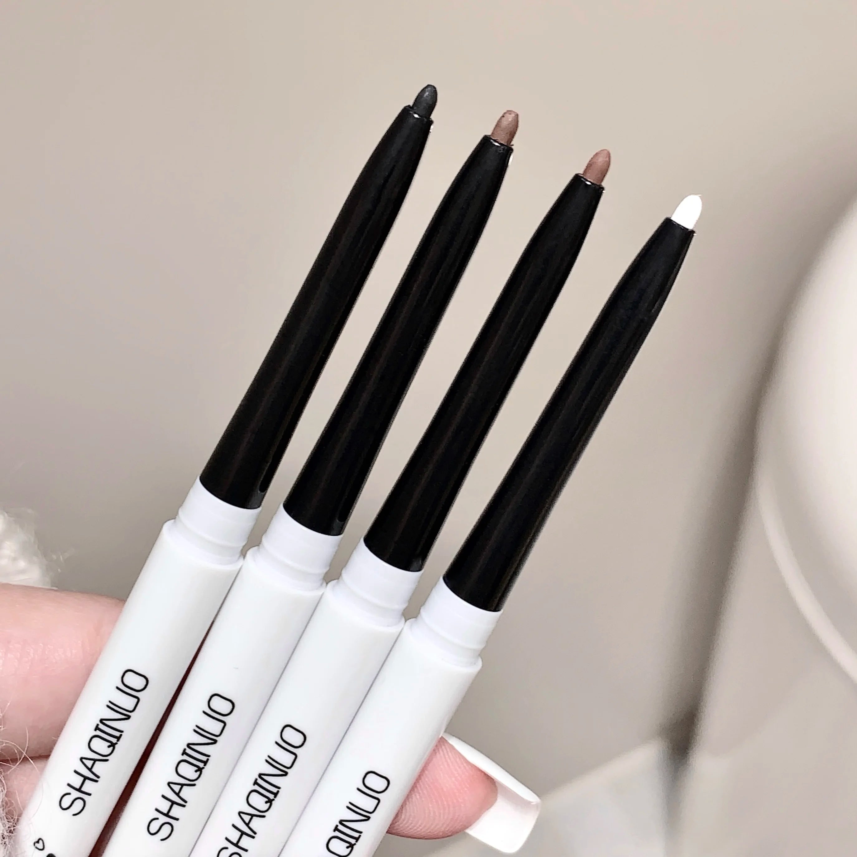 SHAQINUO Exquisite Eyeliner Gel Pen Waterproof Sweatproof Silkworm Qme