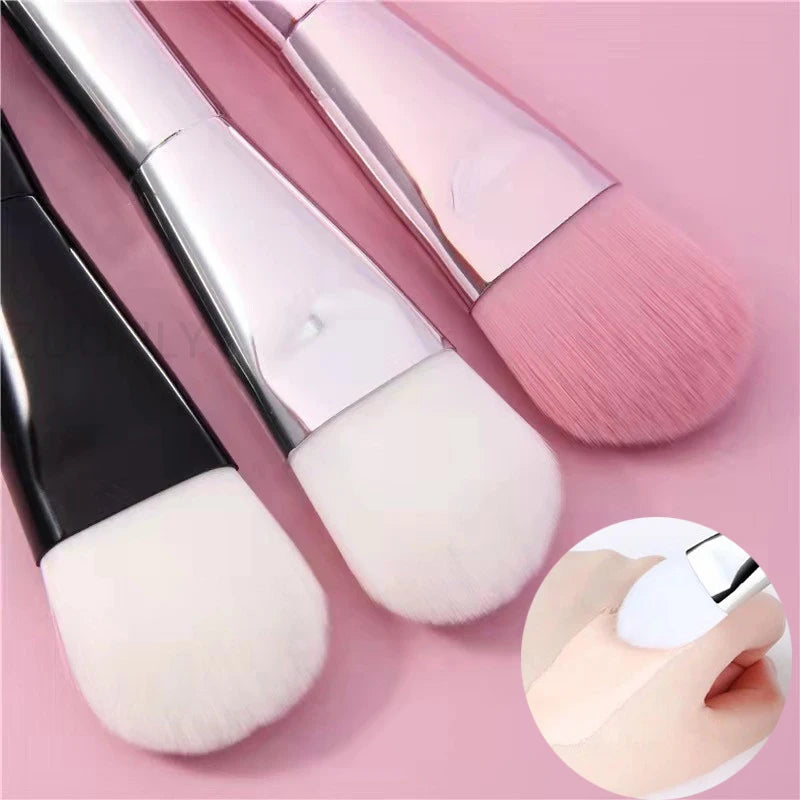 1PC Professional Double Ending Soft Bristle Silicone Wear-resistant Facial Flexible Mask Brush Skin Care Cleaning Beauty Tools Qme