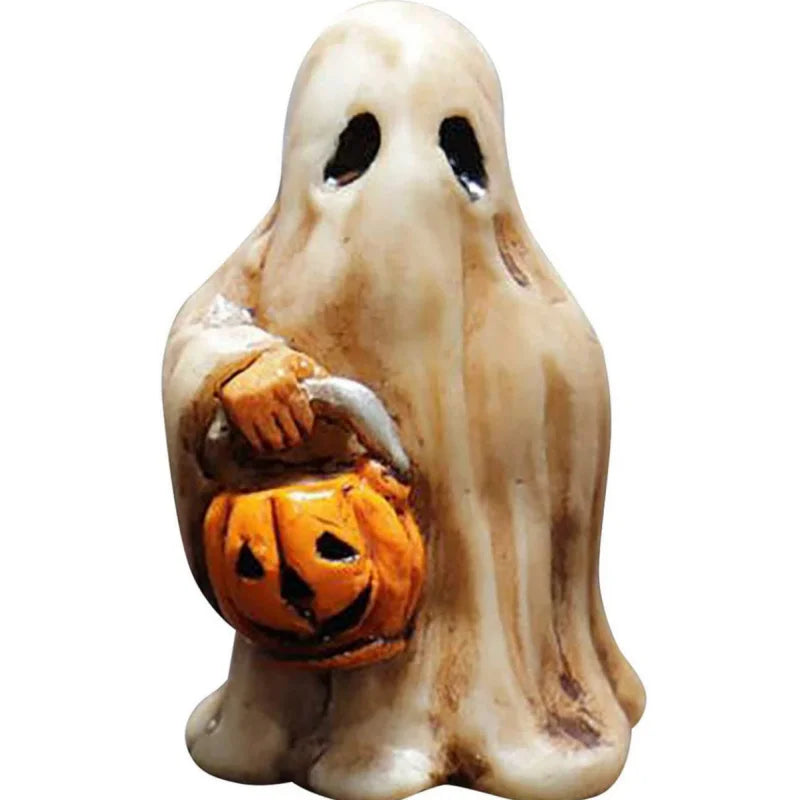Horror Movie Killer Resin Pendant Cosplay Halloween Party Decoration Prop Scary Pumpink Head Mask Car Accessries Festival Gift Qme D