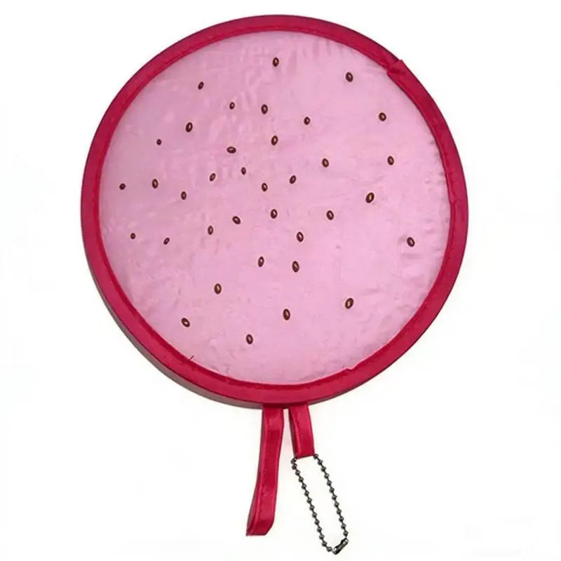 Portable Round Foldable Hand Fans Cartoon Foldable Design Handheld Folding Fan Round Shape Fruit Style Cooling Fans Qme D