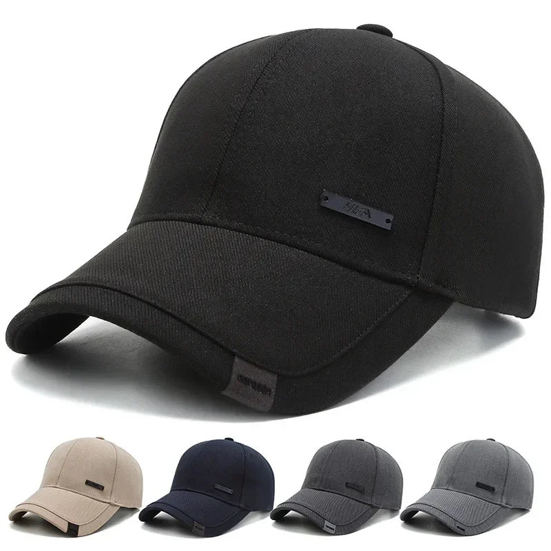 High Quality Solid Baseball Caps for Men Outdoor Cotton Cap Bone Gorras CasquetteHomme Men Trucker Hats Hip Hop Hat Qme