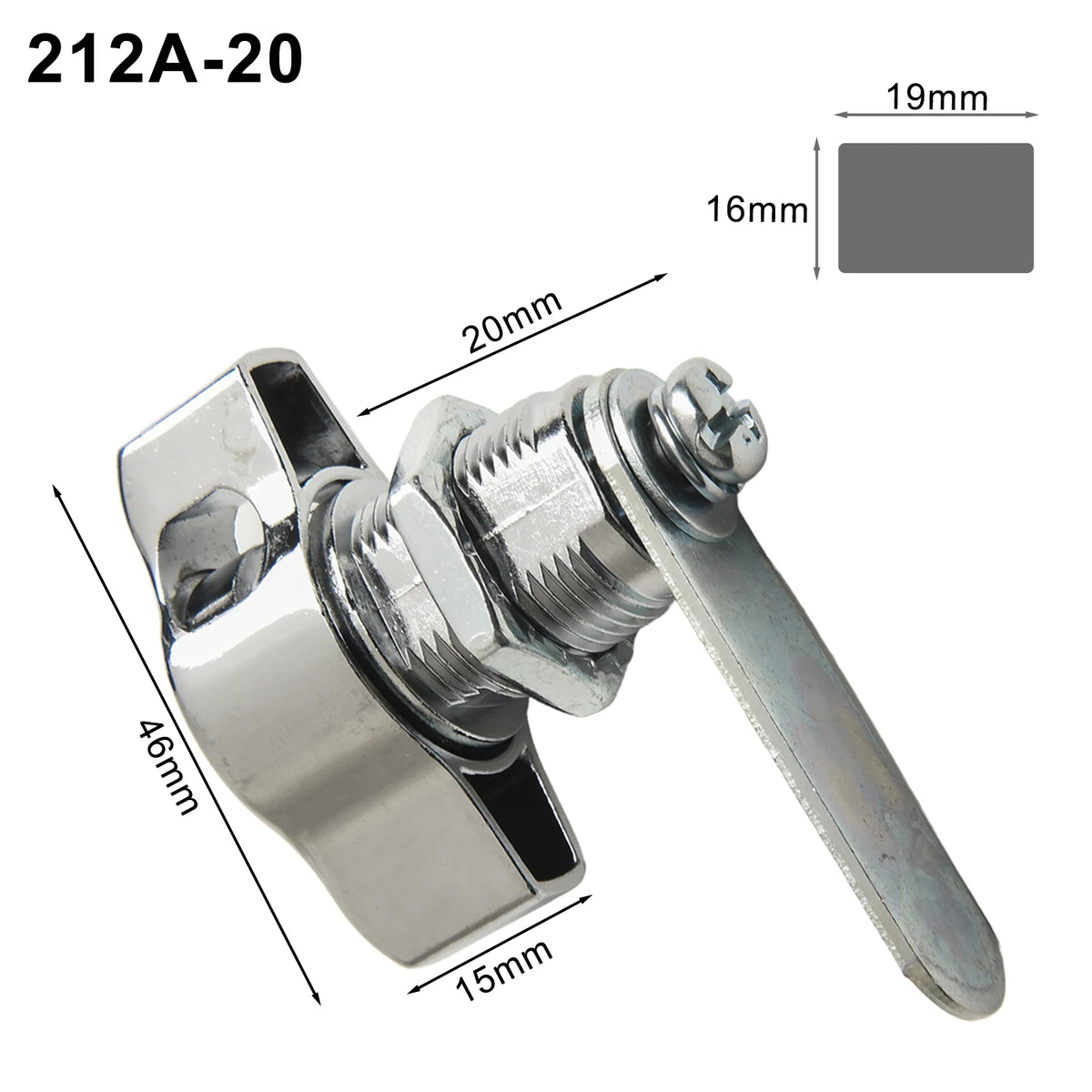 Cabinet Door Padlock Cabinet Cam Lock Keyless Mechanical Door Lock Signage Box Door Padlock 16/20/25/30mm Qme 20mm