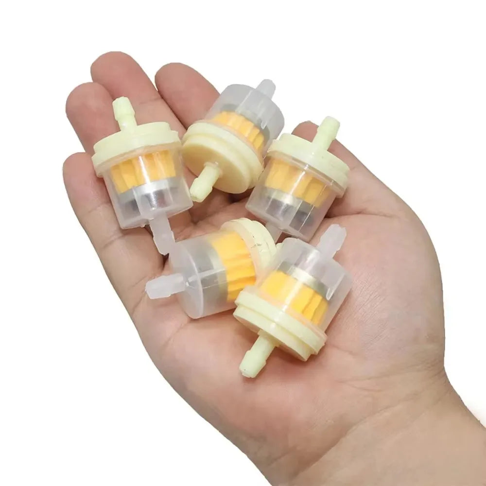 10pcs Professional Motorcycle Oil Filter Inline Gas Fuel Filter Gasoline Filters Tool For Scooter Moped Scooter Dirt Bike ATV Qme