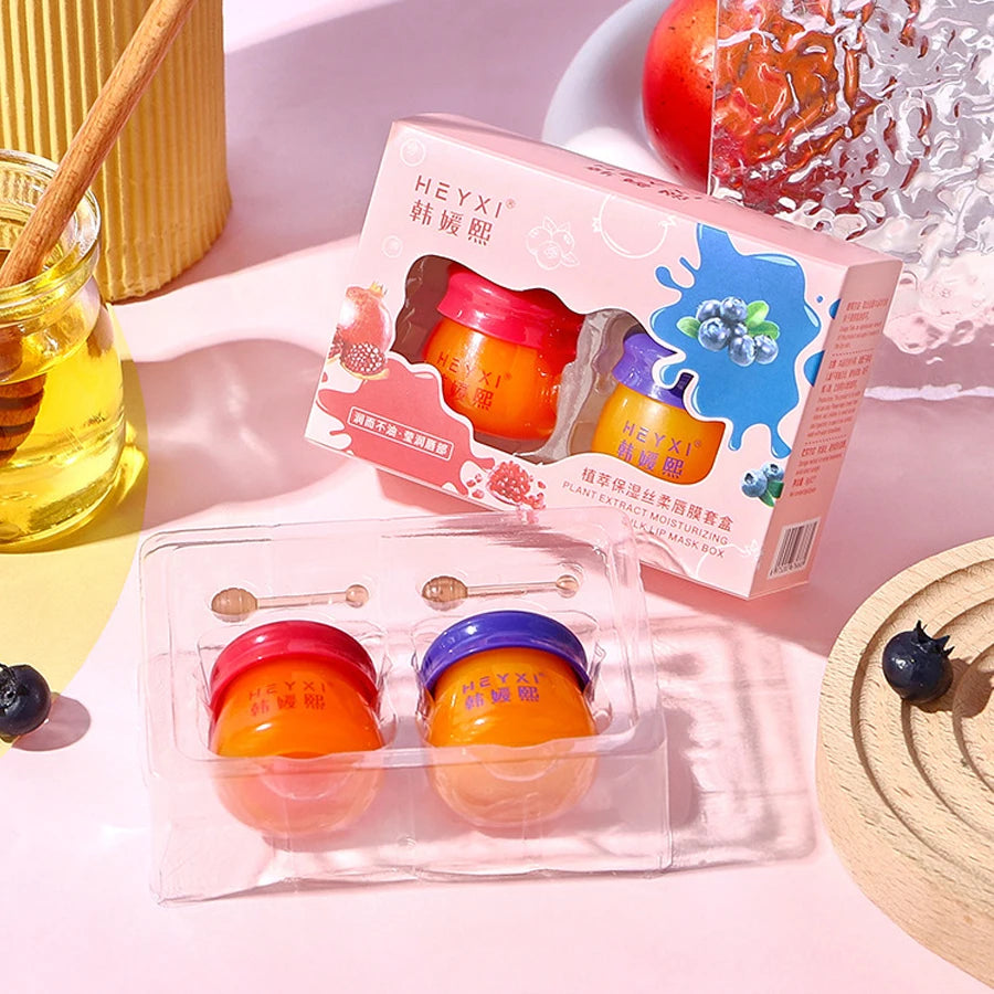 Plant Extract Moisturizing Silk Soft Lip Mask Box Without Greasiness Qme