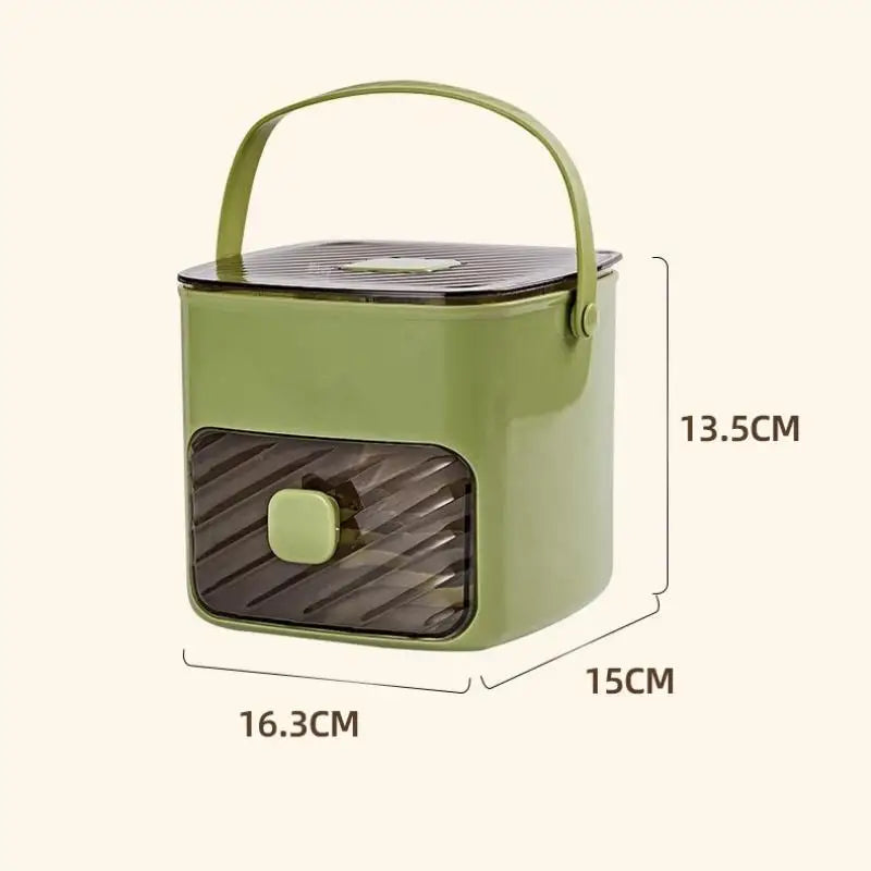 48 Grid Ice Cube Mold Double Layer Reusable Refrigerator Maker Qme Green