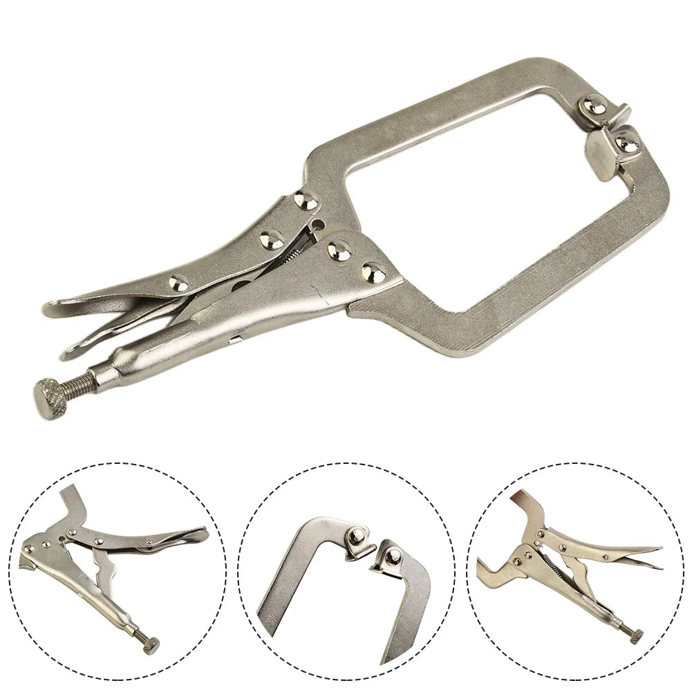 9Inch Steel C-Clamp Vise Grip Locking Welding Pliers Wood Tenon Locator Tool Tools Herramientas De Mano Ferramentas Man Qme