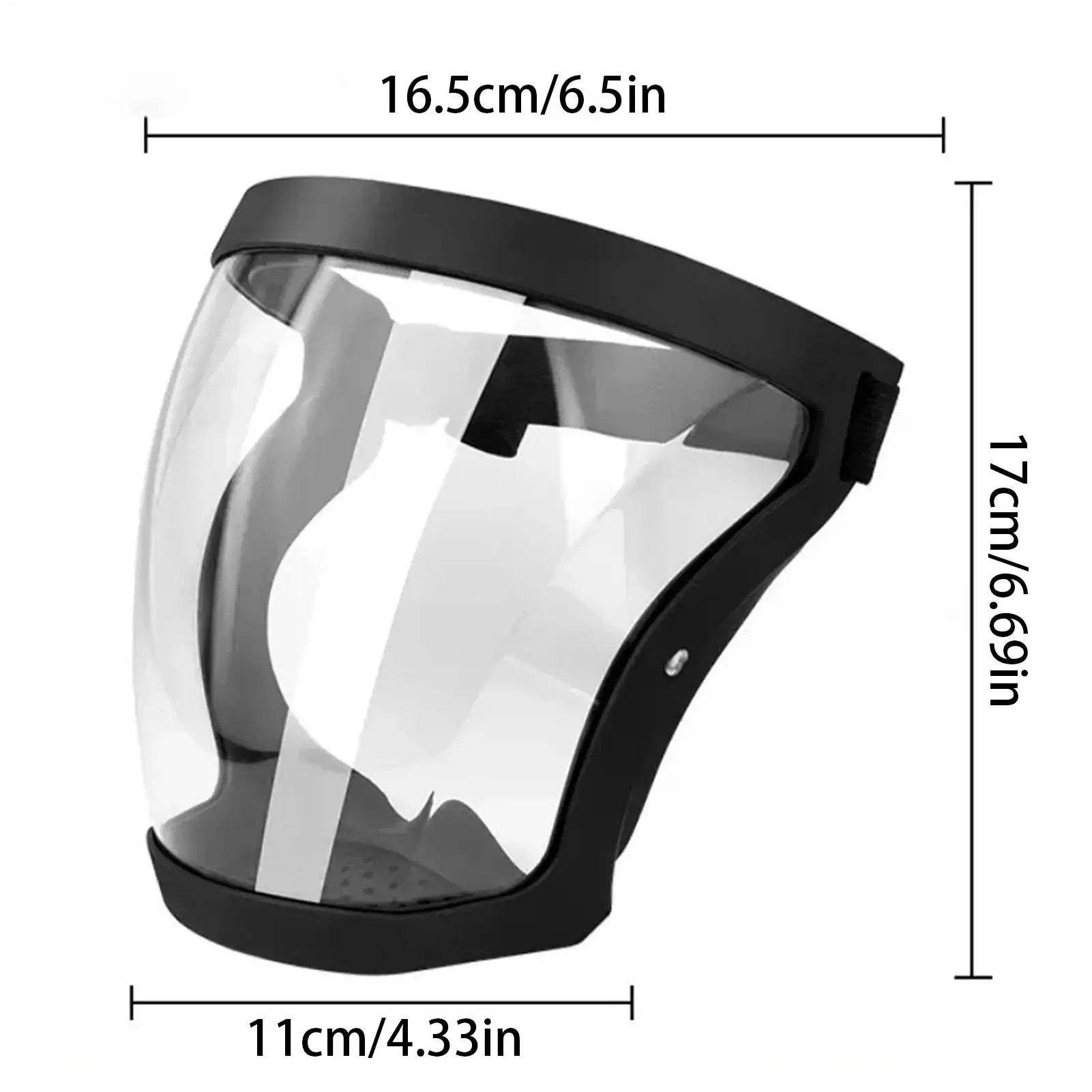 Protection Mask Splashproof Transparent Facial Protector Face FaceMask Protective Outdoor Safety Mask Head Cover Work Protection Qme