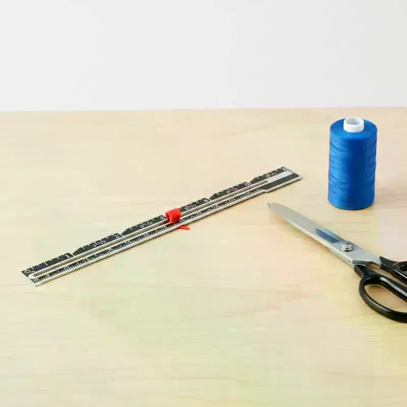 Metal Sliding Guage Sewing Measuring Tool Quilting Accessories Notions Qme