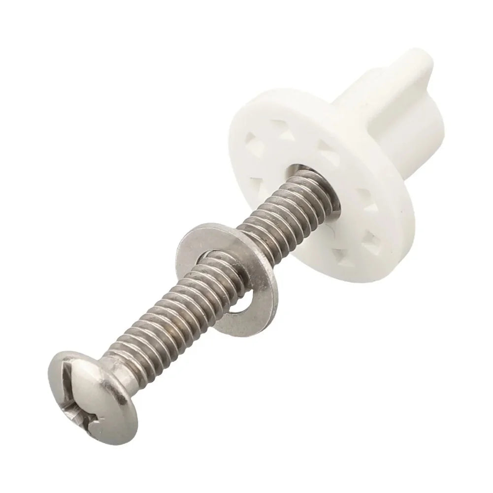M6 Toilet Seat Hinge Bolt Screw Fixings Replacement Parts Mounted Qme