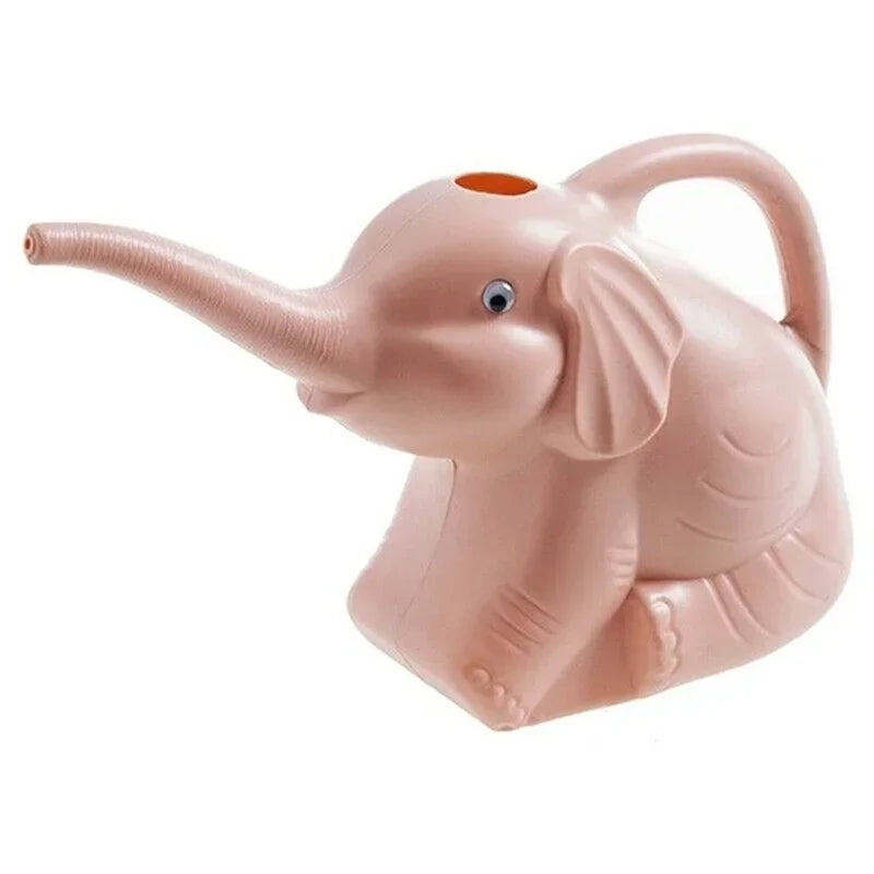 Cute Plastic Elephant Shape Watering Pot Can Plant Outdoor Irrigation Qme Pink