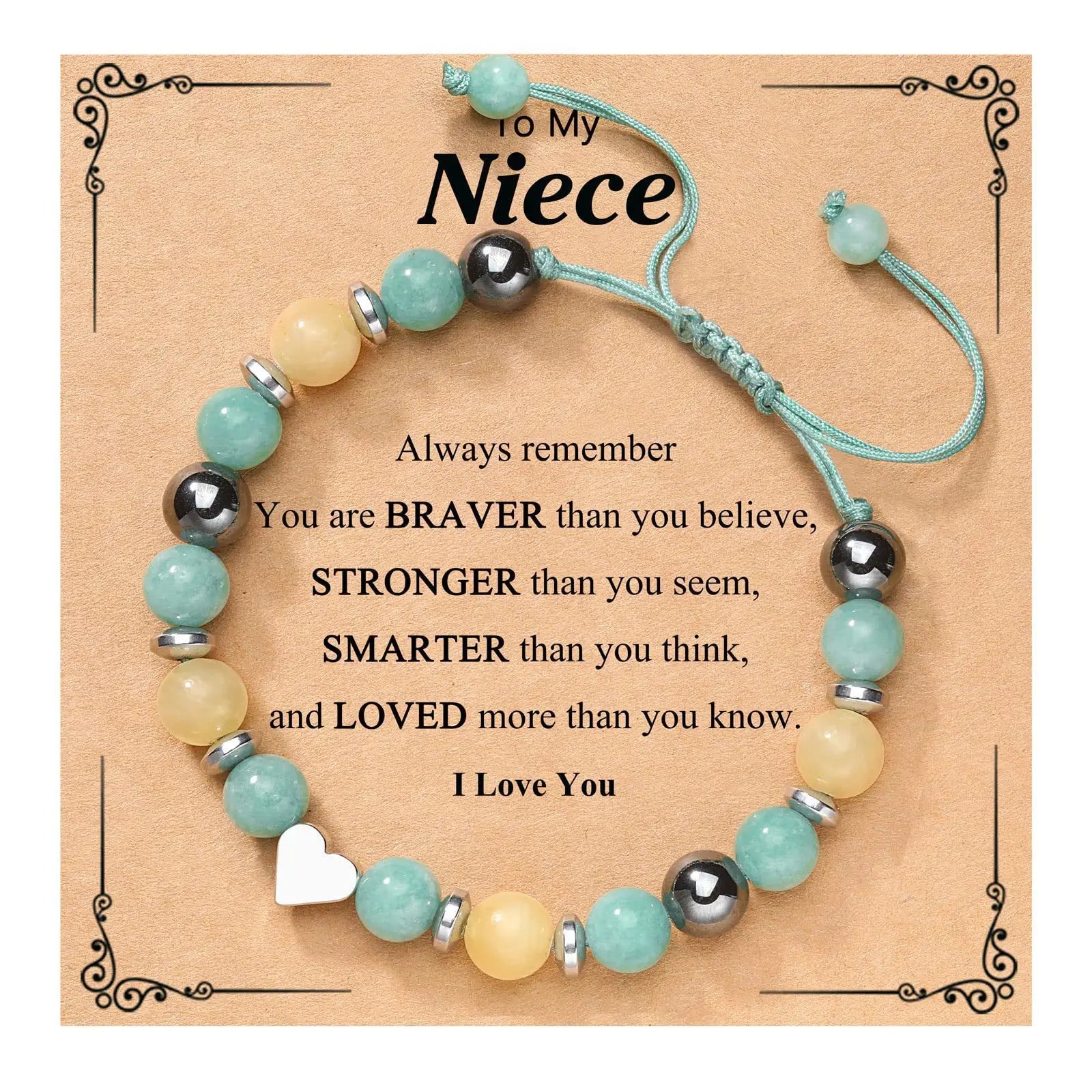 Arrival Gifts Birthday Love-natural Stone Beaded Bracelet Handwoven