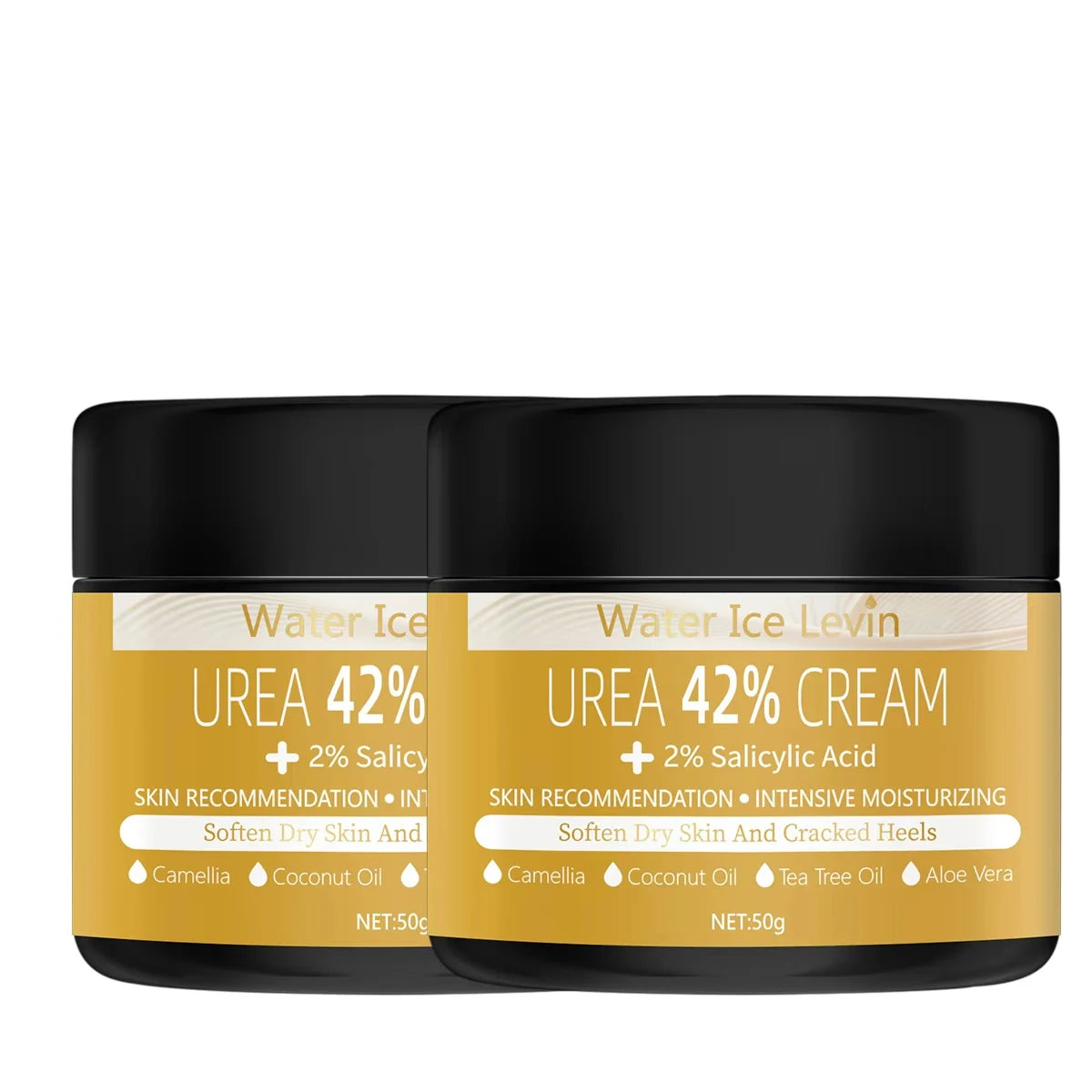 42% urea foot cream, containing 2% salicylic acid, coconut oil, and tea tree - enhances moisturizing and nourishes the skin Qme black 50g