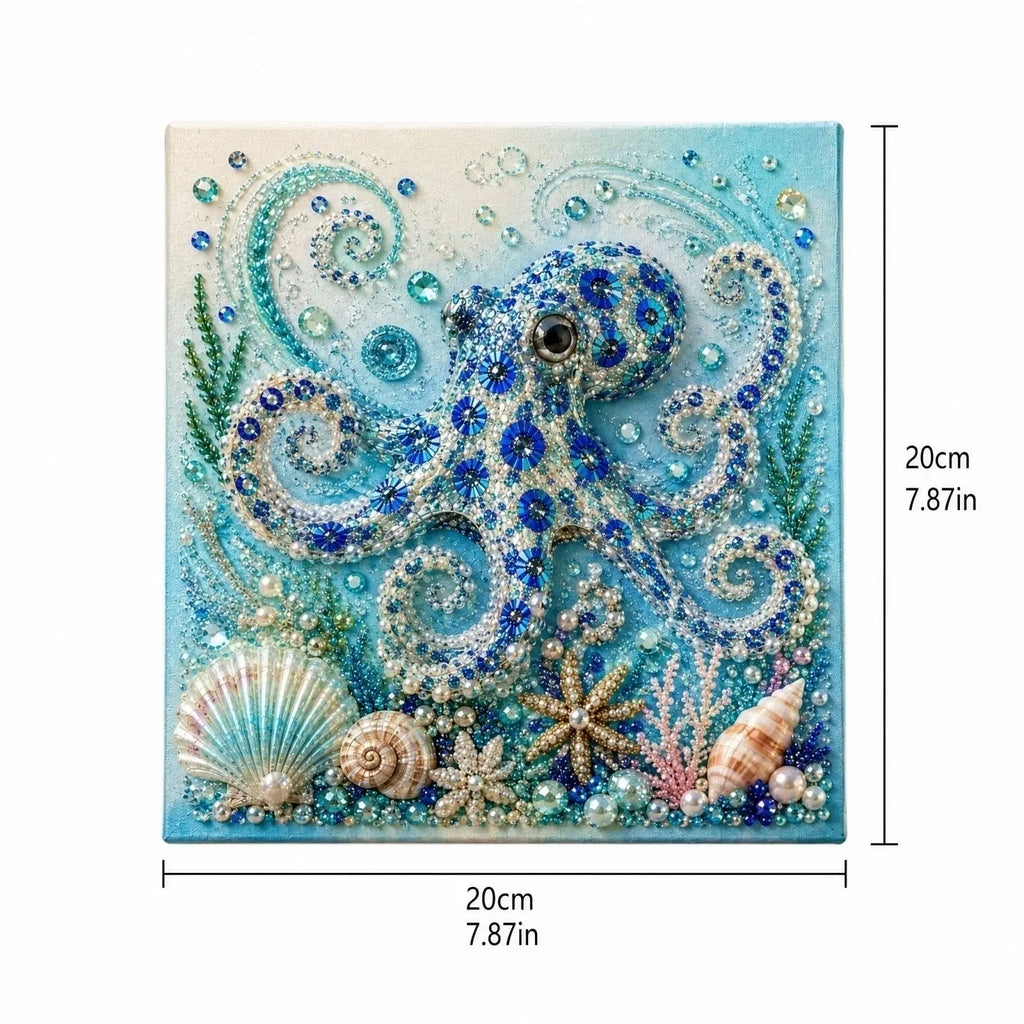 New Ocean-themed Pearl Painting DIY Kit with Step-by-Step Instructions Handmade Craft Set for Beginners Creative Home Decor Qme