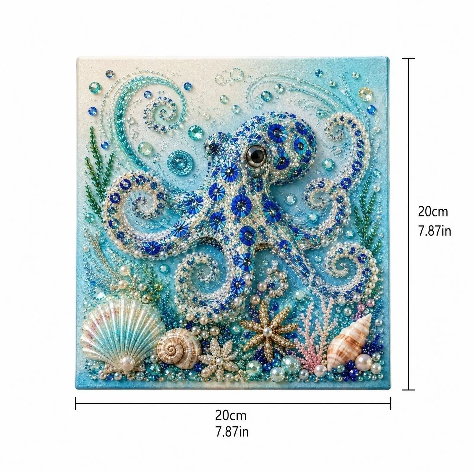 New Ocean-themed Pearl Painting DIY Kit with Step-by-Step Instructions Handmade Craft Set for Beginners Creative Home Decor Qme