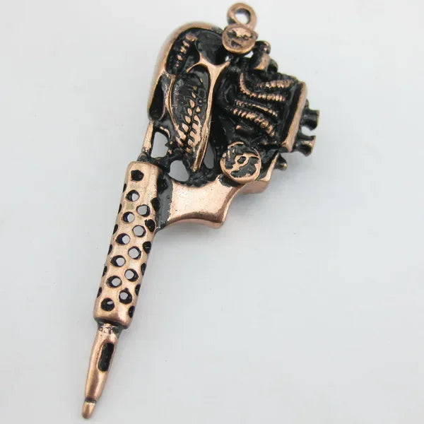 Men Charm Tattoo Machine Stainless Steel Jewelry Necklaces With Pendant Male Women Punk Hip Hop Accessories Gifts Wholesale Qme MTM09-BS