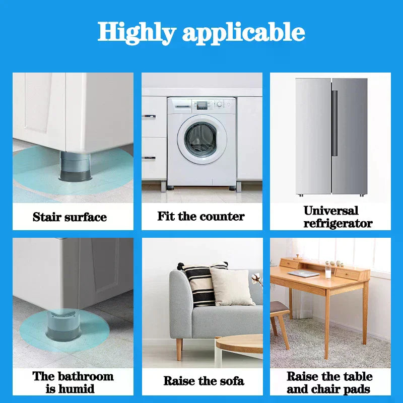 Washing Machine Stand Adjustable Heightener Fridge Dryer Leveling Foot Pad Qme