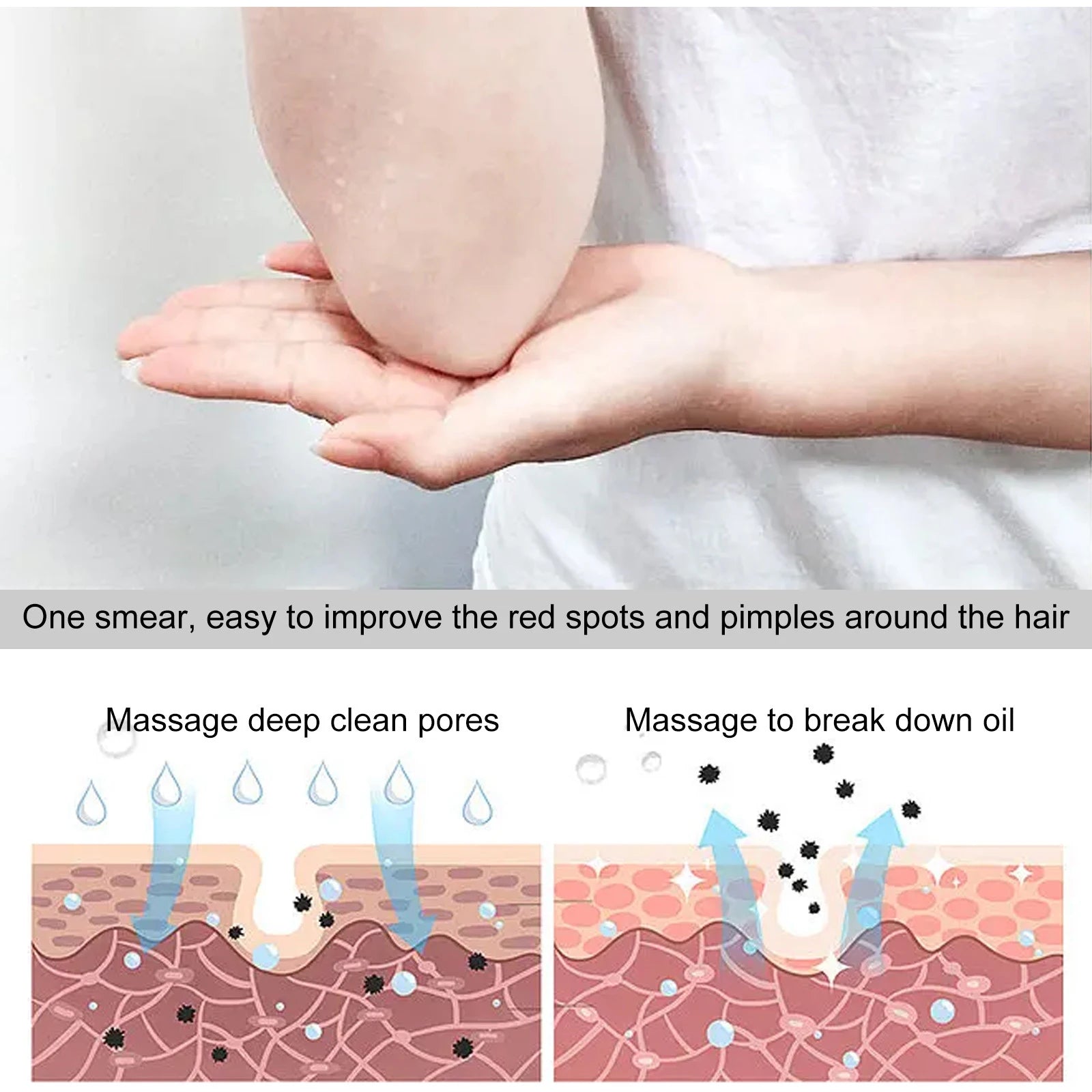Skin Bath Oil Deep Nourishing Body Cleansing Oil Moisturizing Body Shower Oil for Dry Skin Removes Waterproof Sunscreen Hydrates Qme