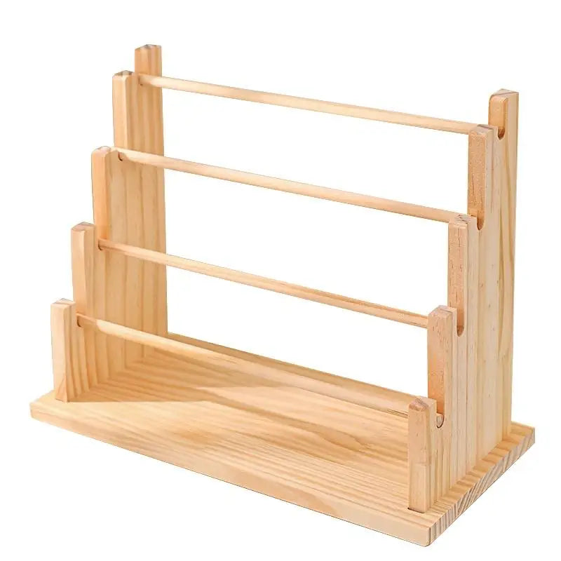 Hair Accessories Jewelry Headwear Exhibition Rack Storage Wooden Qme