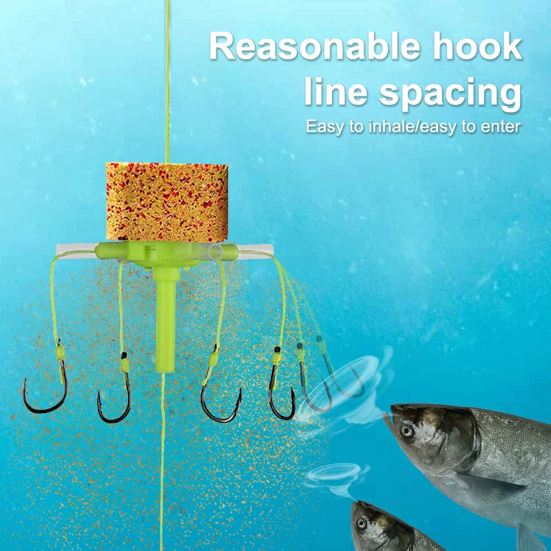 DIY Accessories Explosion 4 5 Hooks Fishing Lure Bait Carp Trap Qme