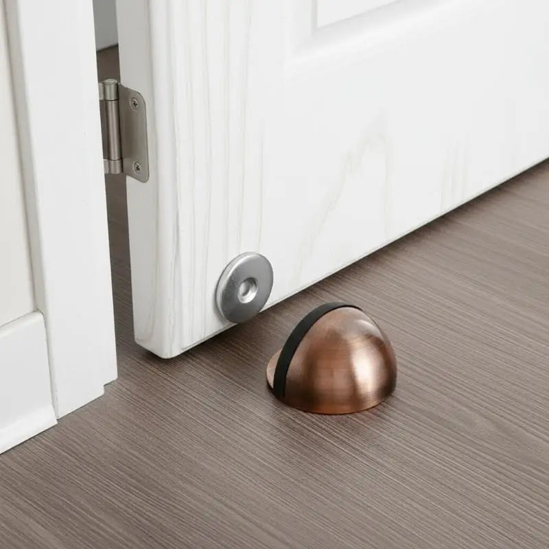 Silicone Magnetic Door Holder No-Punch Adhesive Door Stopper Anti-Collision Buffer for Floor Wall Protection Home Hardware Qme