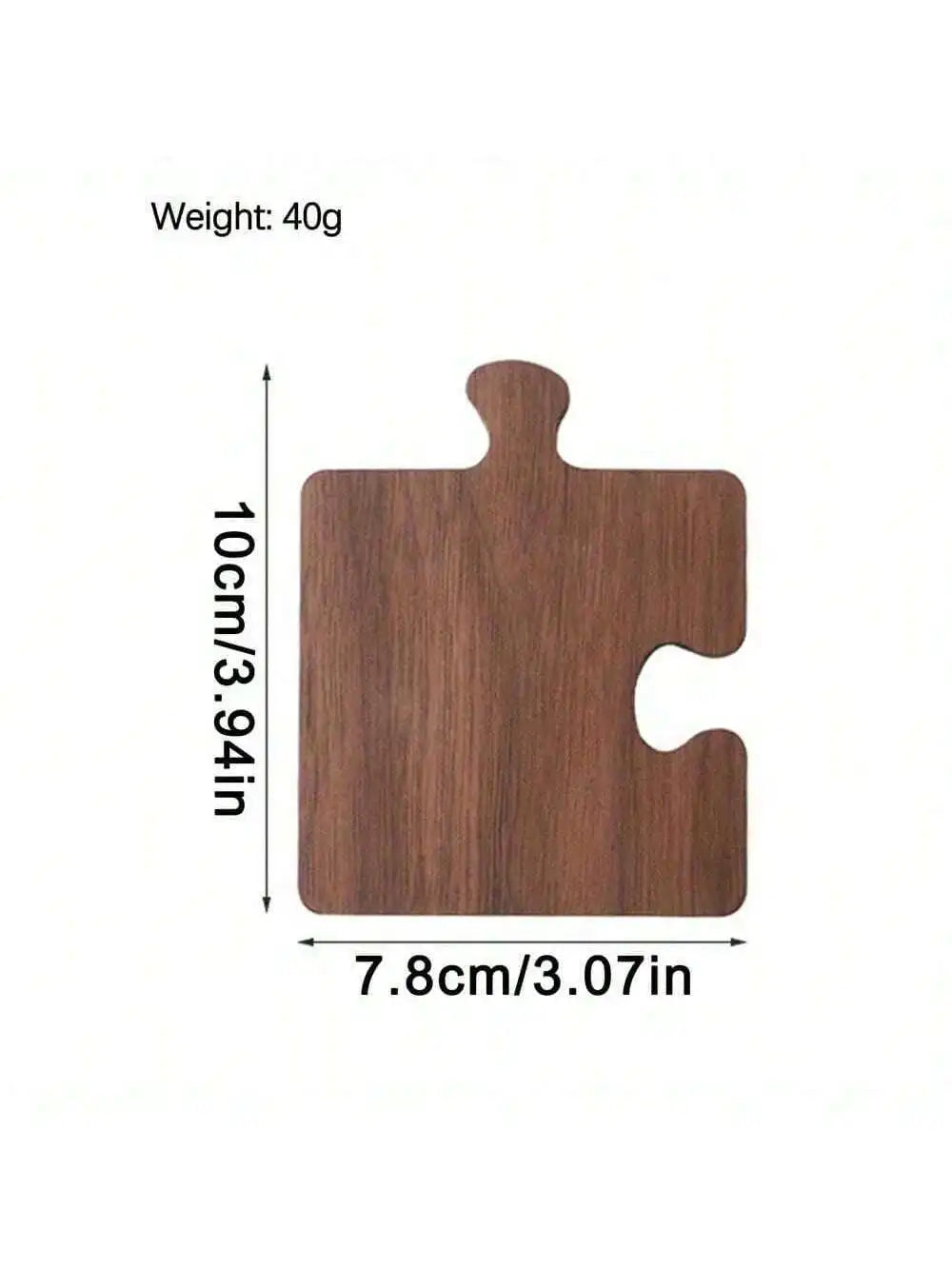 Wooden Puzzle Shaped Coaster Solid Wood Insulation Pad Suitable Qme