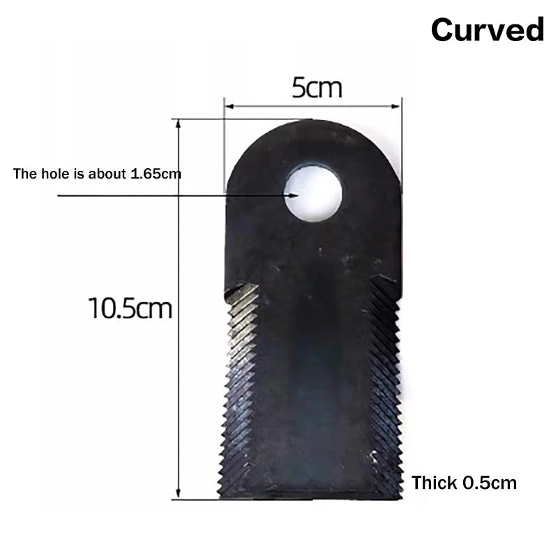 1PC Straw Returning Machine, Grass Shredder, Serrated Knife Hammer/Blade, Cart-type Lawn Mower Blade Accessories. Qme A3