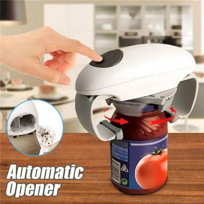 Electric Can Opener Smooth Edge Practical Automatic Jar Bottle Qme