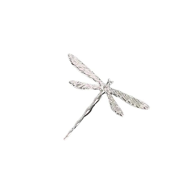 Vintage Dragonfly Brooches For Women High Grade Fashion Insect Brooch Pins Coat Accessories Animal Jewelry Gifts Qme silver